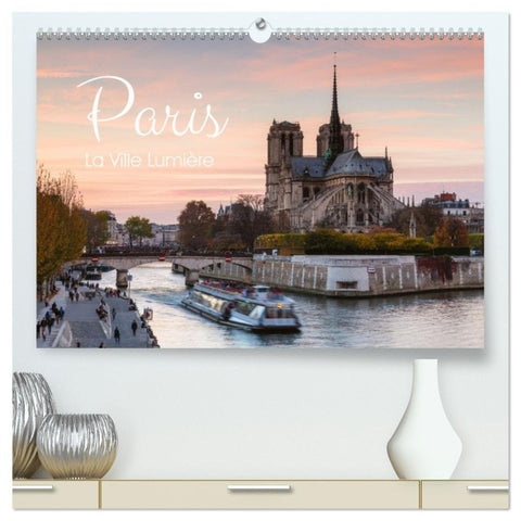Paris - La Ville Lumière (hochwertiger Premium Wandkalender 2027 DIN A2 quer), Kunstdruck in Hochglanz