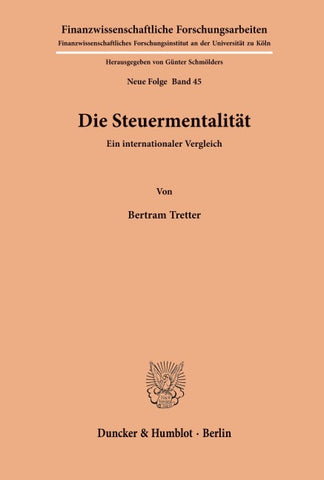 Die Steuermentalität.