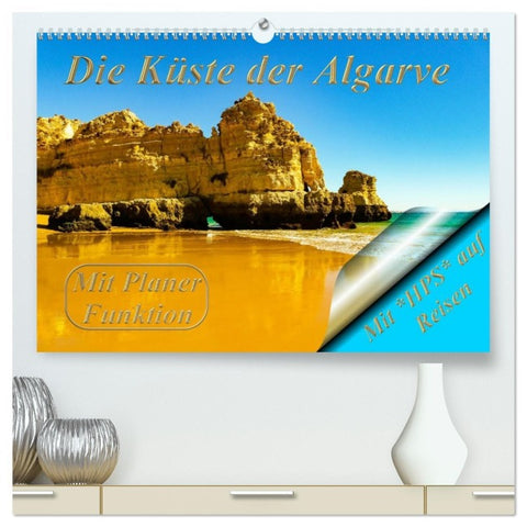 Die Küste der Algarve (hochwertiger Premium Wandkalender 2026 DIN A2 quer), Kunstdruck in Hochglanz