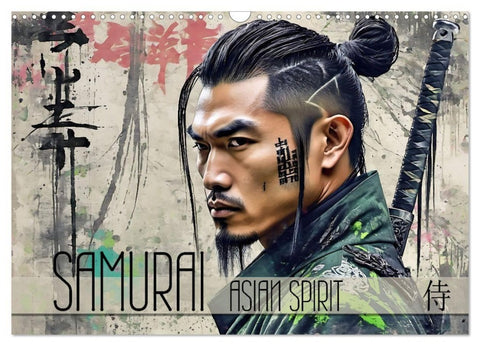 Samurai - Asian Spirit (Wandkalender 2027 DIN A3 quer), CALVENDO Monatskalender