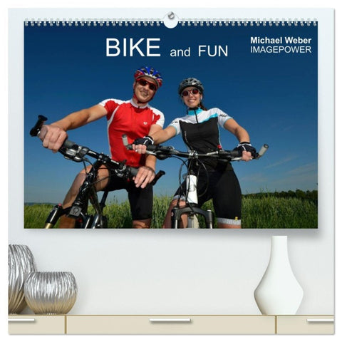 BIKE and FUN (hochwertiger Premium Wandkalender 2026 DIN A2 quer), Kunstdruck in Hochglanz