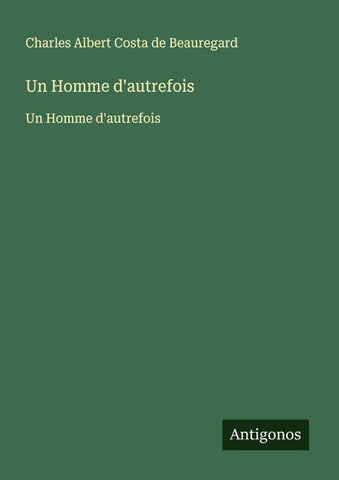 Un Homme d'autrefois