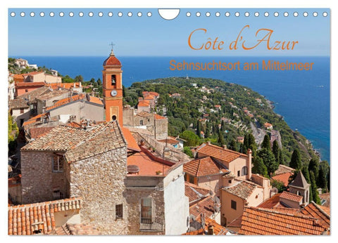 Côte d'Azur - Sehnsuchtsort am Mittelmeer (Wandkalender 2026 DIN A4 quer), CALVENDO Monatskalender