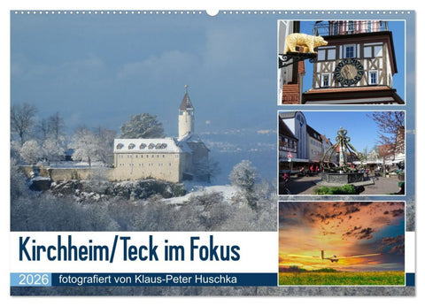 Kirchheim/Teck im Fokus (Wandkalender 2026 DIN A2 quer), CALVENDO Monatskalender