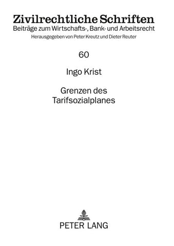 Grenzen des Tarifsozialplanes