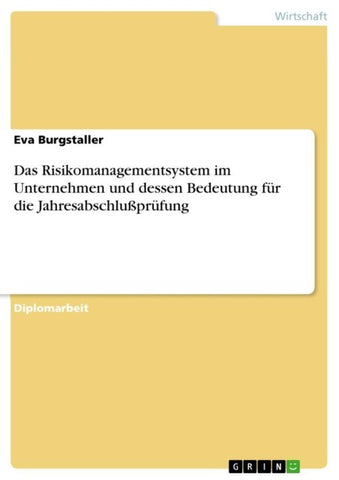 Das Risikomanagementsystem im Unternehmen und dessen Bedeutung für die Jahresabschlußprüfung