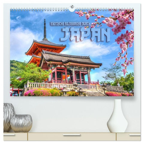Exotische Bilderreise durch Japan (hochwertiger Premium Wandkalender 2027 DIN A2 quer), Kunstdruck in Hochglanz
