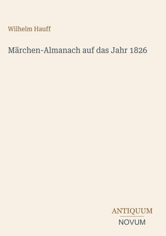 Märchen-Almanach auf das Jahr 1826