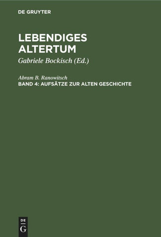 Aufsätze zur alten Geschichte