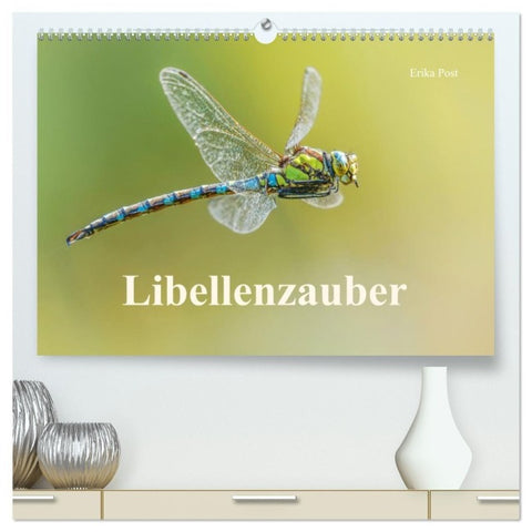 Libellenzauber (hochwertiger Premium Wandkalender 2027 DIN A2 quer), Kunstdruck in Hochglanz