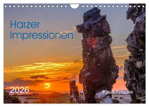 Harzer Impressionen - Natur, Kultur und Geschichte (Wandkalender 2026 DIN A4 quer), CALVENDO Monatskalender