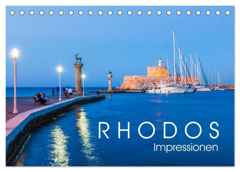 RHODOS Impressionen (Tischkalender 2027 DIN A5 quer), CALVENDO Monatskalender