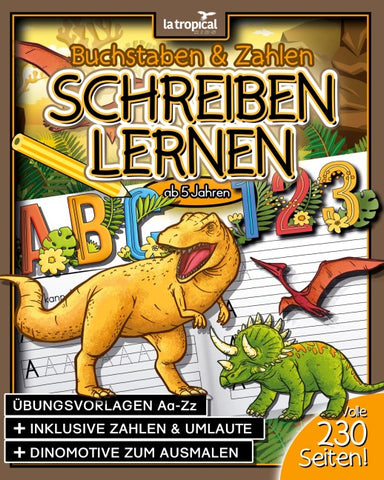 Buchstaben und Zahlen schreiben lernen ab 5 Jahren