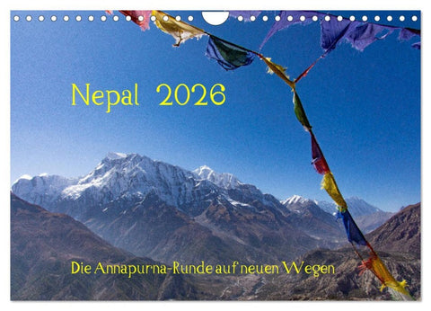 NEPAL - rund um die Annapurna (Wandkalender 2026 DIN A4 quer), CALVENDO Monatskalender