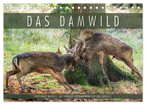 Emotionale Momente: Das Damwild. (Tischkalender 2027 DIN A5 quer), CALVENDO Monatskalender