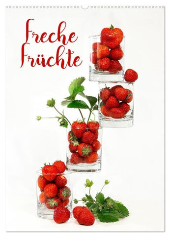 Freche Früchte (Wandkalender 2027 DIN A2 hoch), CALVENDO Monatskalender