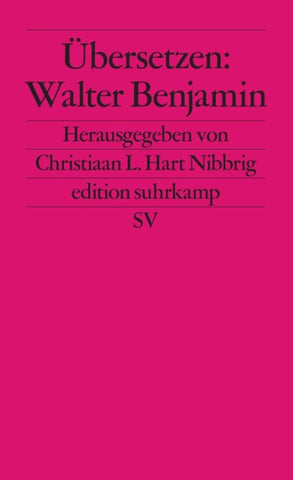 Übersetzen: Walter Benjamin
