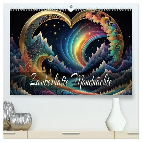 Zauberhafte Mondnächte (hochwertiger Premium Wandkalender 2027 DIN A2 quer), Kunstdruck in Hochglanz