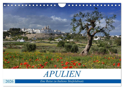 Apulien - Eine Reise zu Italiens Stiefelabsatz (Wandkalender 2026 DIN A4 quer), CALVENDO Monatskalender