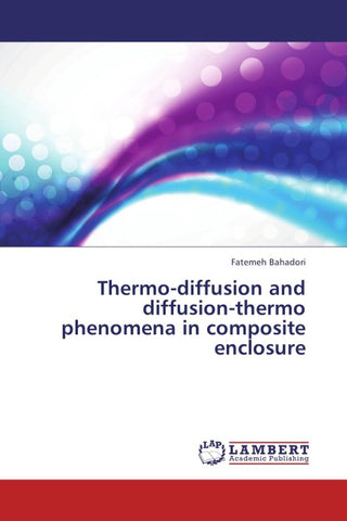 Thermo-diffusion and diffusion-thermo phenomena in composite enclosure