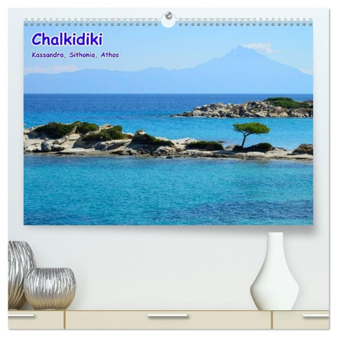Chalkidiki: Kassandra, Sithonia, Athos (hochwertiger Premium Wandkalender 2026 DIN A2 quer), Kunstdruck in Hochglanz