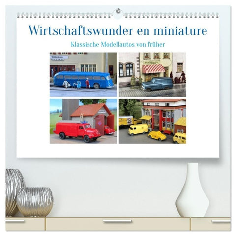 Wirtschaftswunder en miniature (hochwertiger Premium Wandkalender 2027 DIN A2 quer), Kunstdruck in Hochglanz