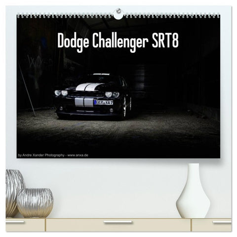 Dodge Challenger SRT8 (hochwertiger Premium Wandkalender 2026 DIN A2 quer), Kunstdruck in Hochglanz