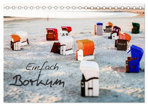 Einfach Borkum (Tischkalender 2027 DIN A5 quer), CALVENDO Monatskalender