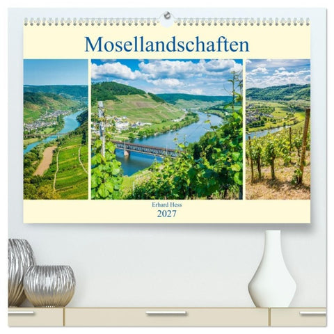 Mosellandschaften (hochwertiger Premium Wandkalender 2027 DIN A2 quer), Kunstdruck in Hochglanz