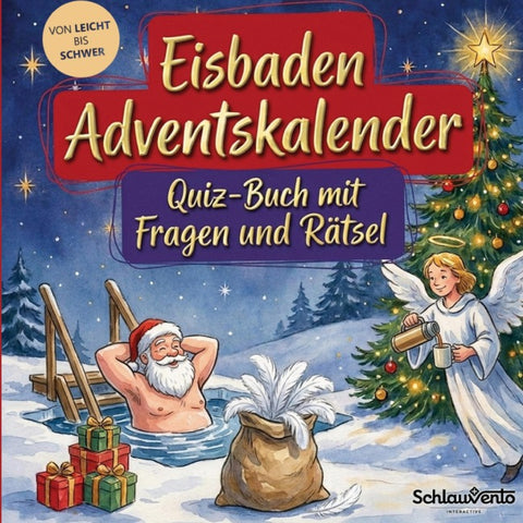 Eisbaden-Adventskalender: Quiz-Buch mit Fragen und Rätsel