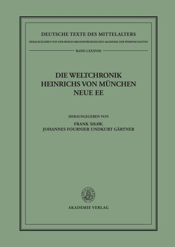 Die Weltchronik Heinrichs von München. Neue Ee