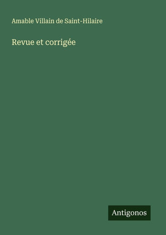 Revue et corrigée