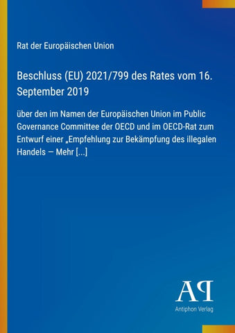 Beschluss (EU) 2021/799 des Rates vom 16. September 2019