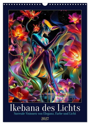Ikebana des Lichts (Wandkalender 2027 DIN A3 hoch), CALVENDO Monatskalender
