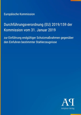 Durchführungsverordnung (EU) 2019/159 der Kommission vom 31. Januar 2019