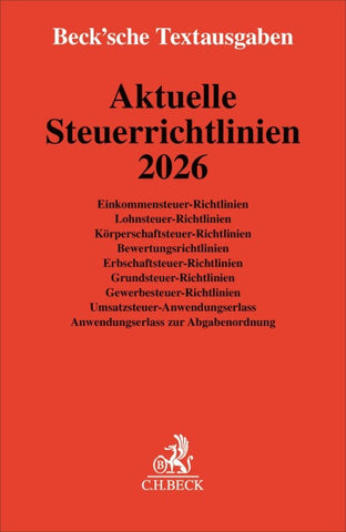 Aktuelle Steuerrichtlinien 2026