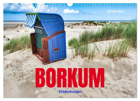 BORKUM Entdeckungen (Wandkalender 2027 DIN A3 quer), CALVENDO Monatskalender