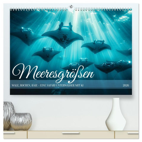 Meeresgrößen (hochwertiger Premium Wandkalender 2026 DIN A2 quer), Kunstdruck in Hochglanz