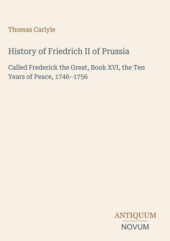 History of Friedrich II of Prussia