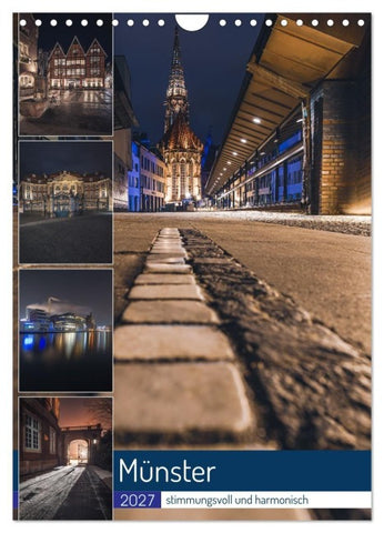 Münster - stimmungsvoll und harmonisch (Wandkalender 2027 DIN A4 hoch), CALVENDO Monatskalender