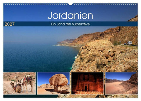 Jordanien - Ein Land der Superlative (Wandkalender 2027 DIN A2 quer), CALVENDO Monatskalender