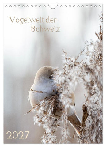 Vogelwelt der Schweiz (Wandkalender 2027 DIN A4 hoch), CALVENDO Monatskalender