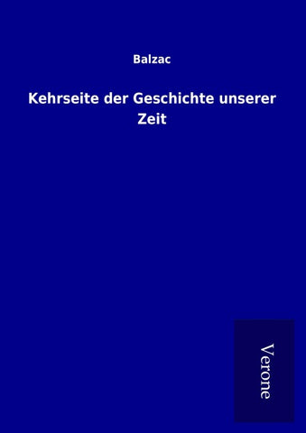 Kehrseite der Geschichte unserer Zeit