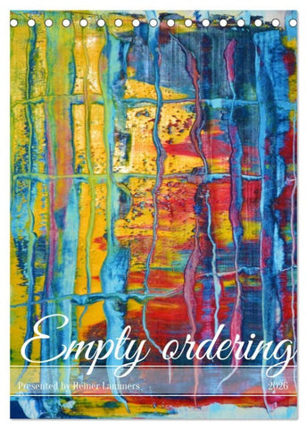 Empty ordering (Desk Calendar 2026 DIN A5 portrait), CALVENDO 12 Month DeskCalendar