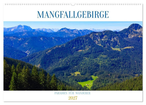 Mangfallgebirge (Wandkalender 2027 DIN A2 quer), CALVENDO Monatskalender