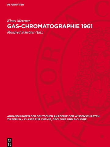 Gas-Chromatographie 1961