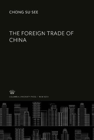 The Foreign Trade of China