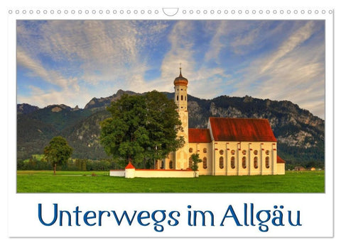 Unterwegs im Allgäu (Wandkalender 2027 DIN A3 quer), CALVENDO Monatskalender
