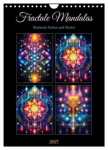 Fractale Mandalas (Wandkalender 2027 DIN A4 hoch), CALVENDO Monatskalender