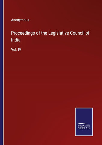 Proceedings of the Legislative Council of India